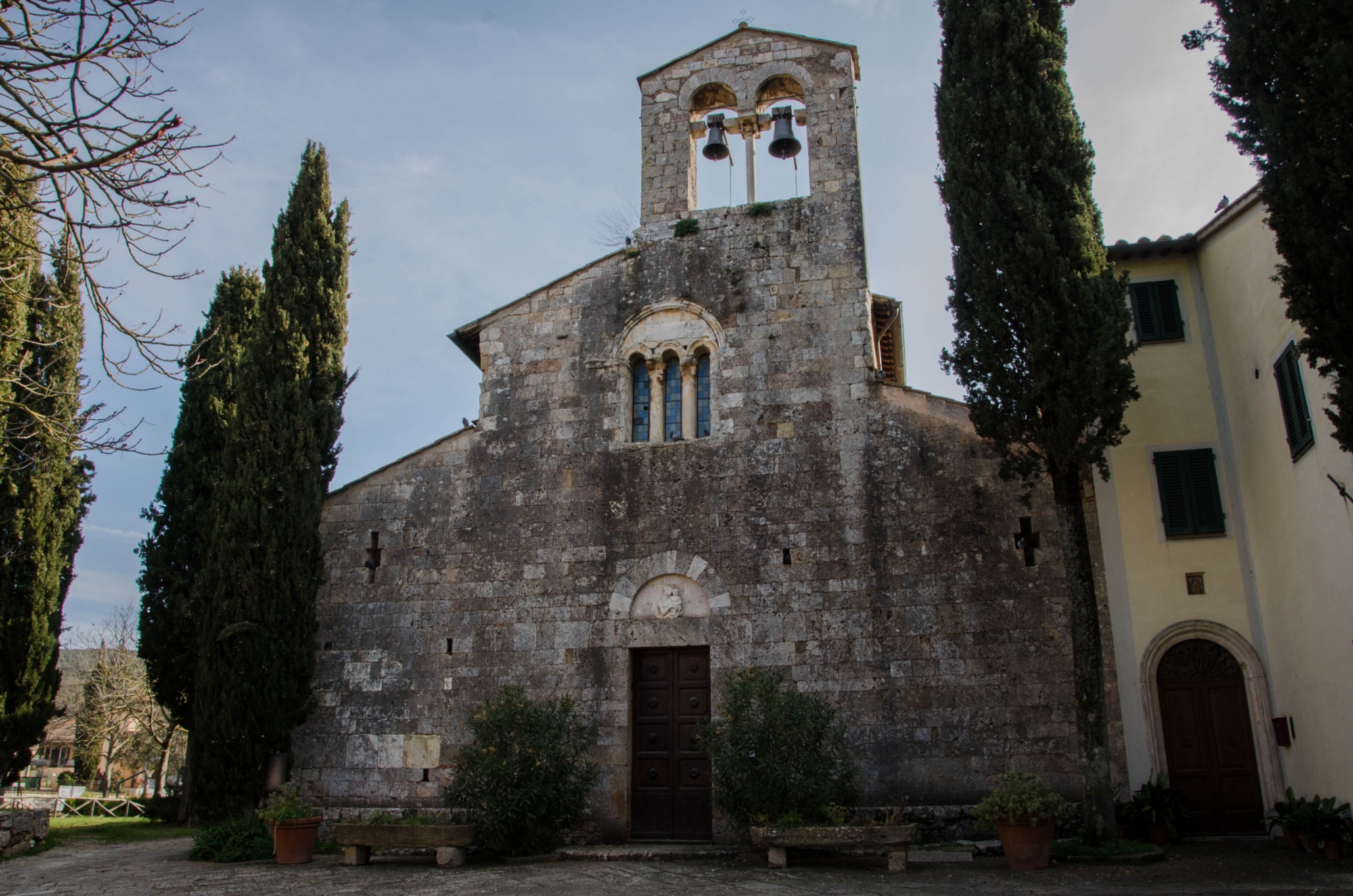 L'église paroissiale Pieve di San Giovanni Battista à Pievescola