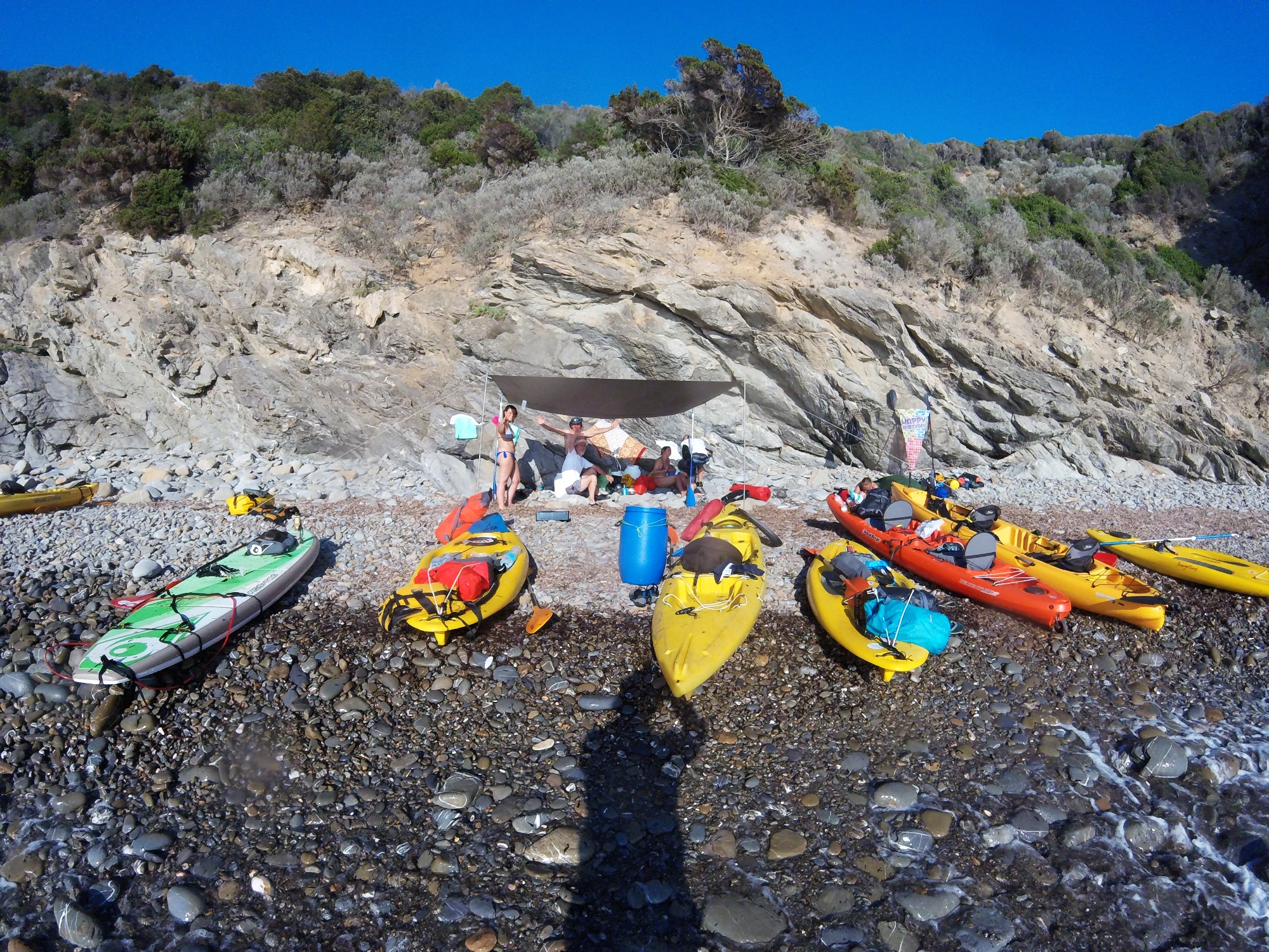 En kayak et en SUP autour du promontoire de Piombino