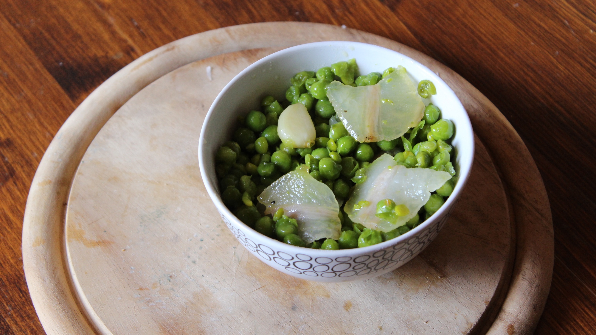 Petits pois à la florentine