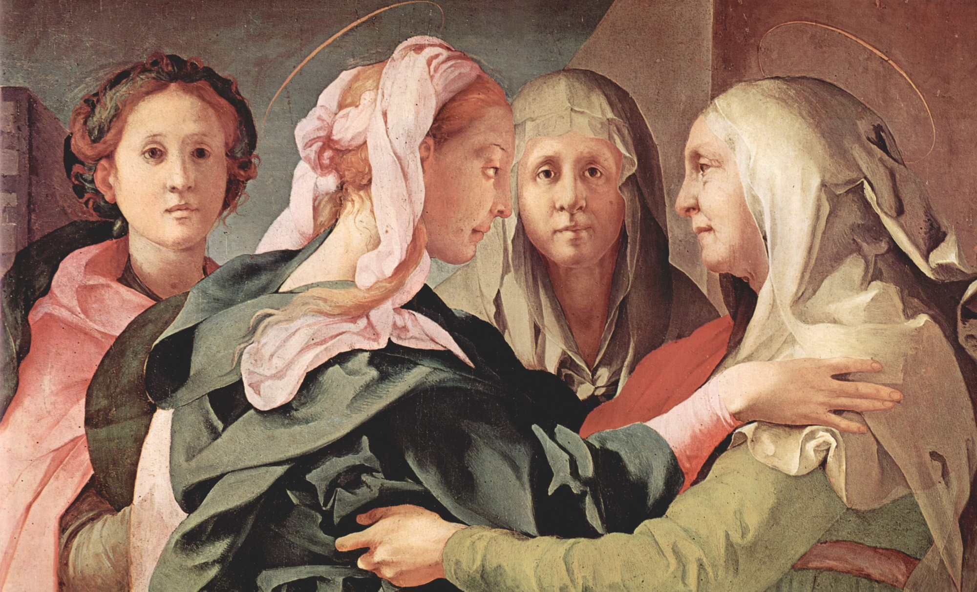 La Visitation (détail), par Pontormo