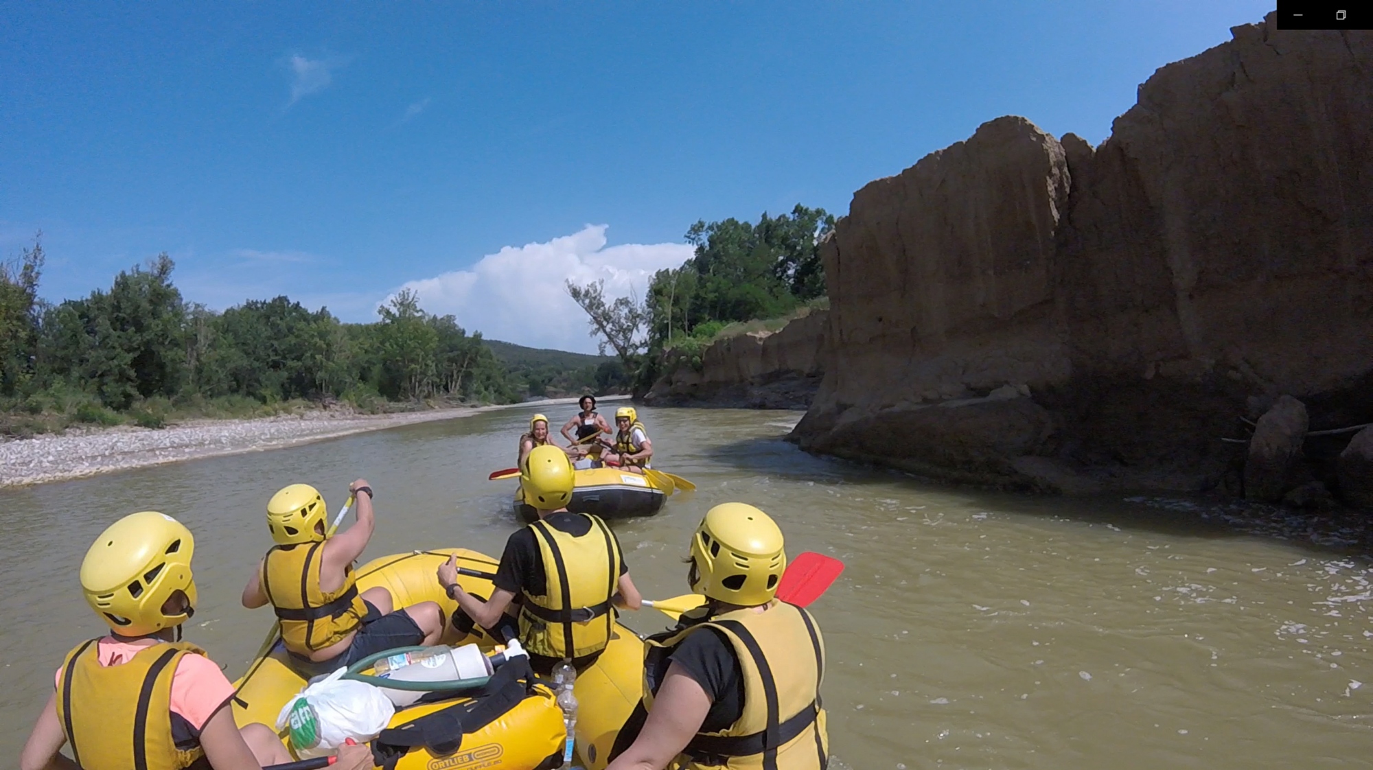 Rafting sur le fleuve Ombrone