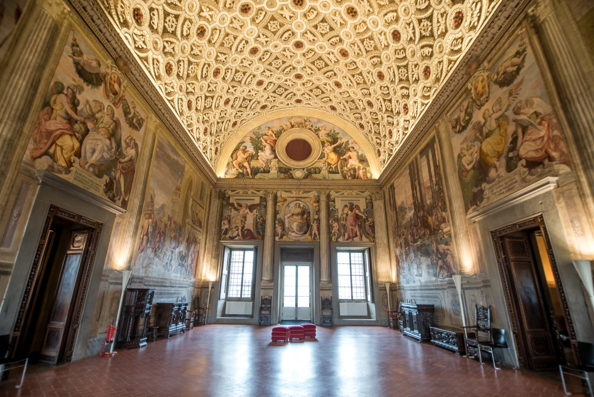 L’intérieur de la Villa Médicis de Poggio a Caiano