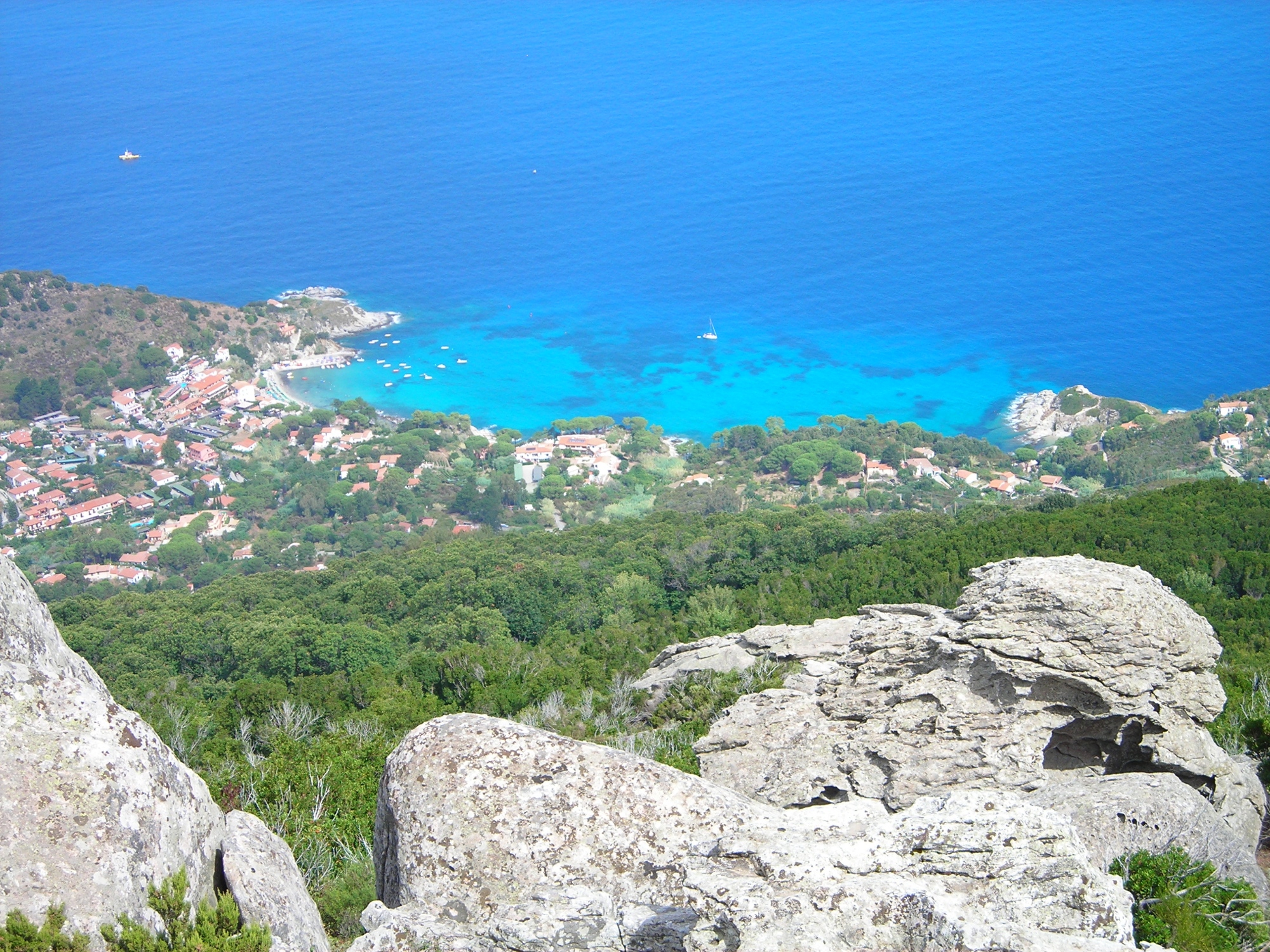 Le petit hameau de Sant'Andrea vu d'en haut