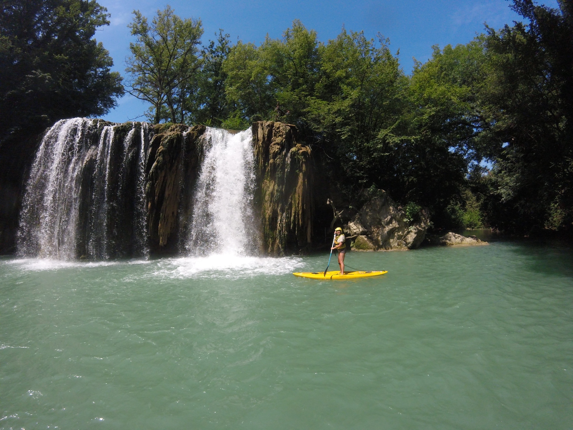 SUP le long du fleuve Elsa